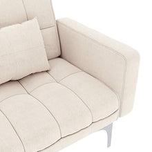FAMIROSA Divano Letto Crema in Tessuto