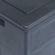ZRB Baule da Giardino, Scatola da Giardino, Contenitore Esterno per Patio Giardinaggio Utensili, Cuscini, Accessori Piscina, Cuscini, 84,5 galloni, Nero, plastica,Multibox