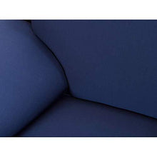 Sinoeem Copridivano Elasticizzato Fodera per Divano con Corda Fissa per 1/2/3/4 posti, Sofa Mobili Protettore Copertura Divano Antiscivolo con 2 federe per Cuscini (Blu Navy, 3 Posti) - Arredi Casa