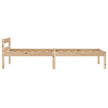 FAMIROSA Giroletto con 2 Cassetti in Legno Massello di Pino 90x200 cm-0327
