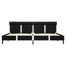 SKM Giroletto con LED Nero in Similpelle 180x200 cm (31.3kg)