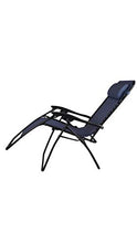 Sdraio Gravity Zero, per Giardino Esterno in Textilene, Pieghevole, Reclinabile, Estate Spiaggia, qualità Top (Blu)