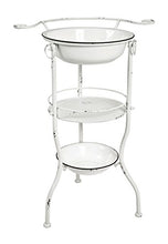 Haku Möbel Lavabo, Metallo, Bianco Antico, 40 x 56 x 85 cm