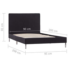 SKM Giroletto Nero in Tessuto 90x200 cm
