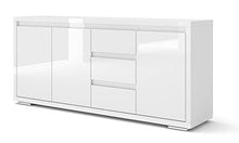 BIM Furniture - Comò Nordic Bianco VIII con finitura lucida