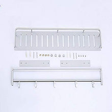 LFK Mensole Bagno Argento Bianco/Rettangolare/Asciugamano/Appendini/Bagno Rack Multi-Layer/Cool Contemporary/Modern Aluminum 1pc
