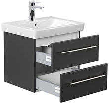 Mobile bagno con lavabo Villeroy & Boch Subway 2.0 55cm nero satinato