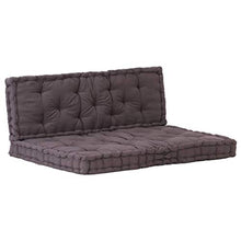 OUSEE Cuscini per Pallet e Pavimento 2 pz in Cotone Antracite
