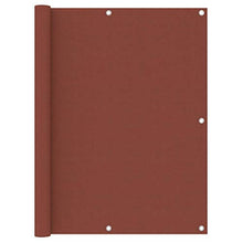 vidaXL Paravento da Balcone Terracotta 120x300 cm Tessuto Oxford