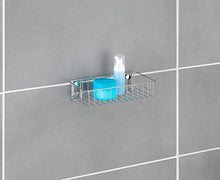 WENKO Portaoggetti Classic, Acciaio, 24 x 6.5 x 14 cm, Cromo