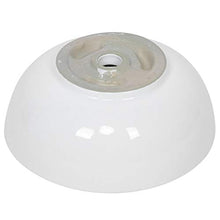 Lavabo moderno elegante rotondo bianco in ceramica lavello a cascata, accessorio per il bagno 44 x 16,5 cm