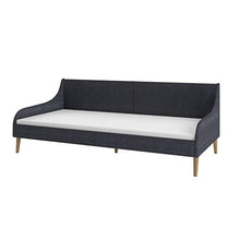 vidaXL Divano Letto con Materasso Memory Foam Imbottito Morbido Elegante Comodo Rete a Doghe Sofa Grigio Scuro in Tessuto Telaio in Legno