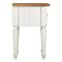 ETNIC ART - Comodino bianco shabby chic-55x60x40-Comodino etnico per camera letto arredamento etnico