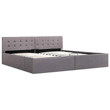SKM Giroletto con Contenitore Grigio Talpa in Tessuto 180x200 cm