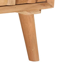 vidaXL Comodino 42x35x45 cm in Legno Massello di Acacia