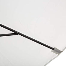 Outsunny Ombrellone da Giardino 2 x 3 m in Alluminio | Color Bianco Crema e Forma Rettangolare | Impermeabile e Anti-UV