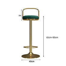 Sgabelli da Bar Sedia Set 4 Sgabelli da Bar in Stile con Schienale, Poggiapiedi e Altezza Regolabile Regolabile Sgabello da Bar (Color : A1)