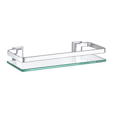 Umi.. Essentials Wall-Mounted Aluminum and Glass Bath Organizer Shelf