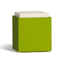 TEKCNOPLAST Comfy Square Vaso, Plastic, Verde, 40x40x48