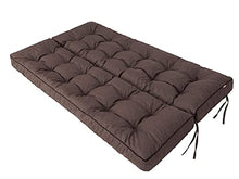 Cuscino per panca da giardino, per dondolo da giardino, per dondolo da giardino, per altalena da giardino, per esterni e interni, 150 cm, colore: marrone scuro