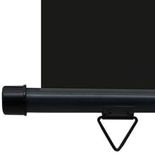 vidaXL - Tenda da sole laterale per balcone, 80 × 250 cm, colore: Nero