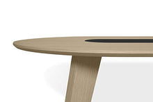 TemaHome Tavolino da Pranzo Lago, MDF, Rovere Chiaro e Nero, 180x100x75 cm (LxPxA)