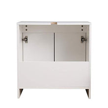 Etnicart - Mobiletto sottolavabo per bagno 58(L) x33x60 armadietto sottolavello cucina in legno con 2 sportelli bianco ottima capienza interna-