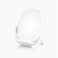 Lshbwsoif Specchio Trucco 10 W Portatile LED Mini Specchio Trucco Specchi Da Viaggio Senza Fili USB Caricatore Per Bagno Camera Da Letto