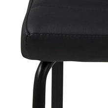 Amazon Brand - Movian Kander - Set da 2 sedie sala da pranzo, 52 x 47 x 86,5 cm, nero