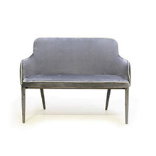 Italian Concept New Plana Plus Divano in Velluto, 120 x 60 x 90 HS47.5;HB68, Cenere - Arredi Casa
