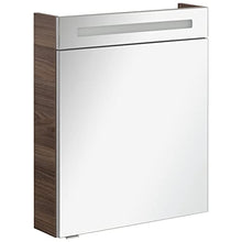 FACKELMANN B.Clever - Set di mobili da bagno, 3 pezzi, 120 cm, con lavabo in marmo e armadietto a specchio a LED