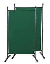 QUICK STAR 2 Pezzi Paravento da Giardino 180 x 78 cm Divisorio in Tessuto Balcone Protezione della Privacy Verde
