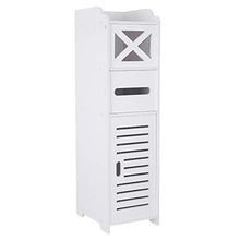 Wealthgirl - Armadietto da bagno, impermeabile, colore: bianco, robusto