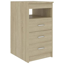 vidaXL - Sideboard mit Schubladen Sonoma-Eiche 40×50×76 cm Spanplatte