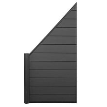 Mendler Pannello supplementare frangivento Obliquo DX Privacy Sarthe WPC Alluminio Premium 95cm Antracite