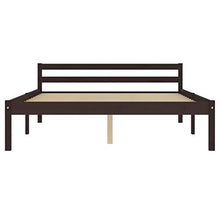 FAMIROSA Giroletto con 2 Cassetti Marrone Scuro Legno di Pino 120x200 cm-0608