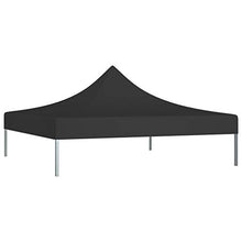 vidaXL Tetto per Tendone per Feste 2x2 m Nero 270 g/m²