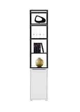 M48157WS2 - Armadio in metallo moderno, stile industriale, 40 cm, colore: Bianco opaco