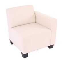 Sistema modulare Lione N71 salotto ecopelle divano 4 posti ~ avorio