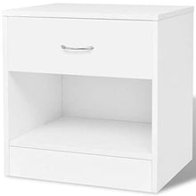 SKM Comodini 2 pz con Cassetto Bianchi