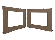 QUICK STAR 2 pareti Laterali per Gazebo da Giardino, Anticato, 3 x 3 m, Parete Laterale, Beige-grigio