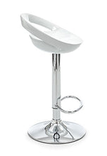 Wink design Atlanta Set Due Sgabelli Bar, ABS, Bianco