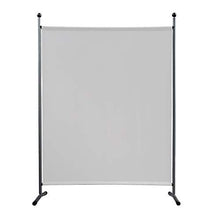 QUICK STAR Paravento da Giardino 150 x 190 cm Divisorio in Tessuto Balcone Protezione della Privacy Bianco