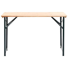 FAMIROSA Tavolo da Birreria Pieghevole 2 Panchine 118 cm Legno di Abete
