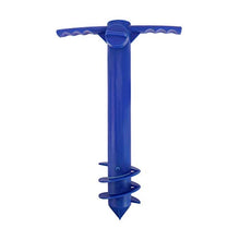 Yardwe 2Pezzi Picchetto di Supporto per ombrellone Mare Spiaggia in plastica Porta ombrellone da Spiaggia,Blu (14,9 x 9,8 x 3,1 Pollici)