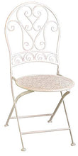 Set Tavolo e 2 Sedie da Giardino in Metallo Ragusa Avorio
