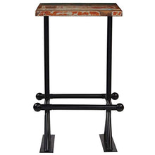 Set da Bar 3 Pezzi con Ripiani, Tavolo e 2 sedie per Case, Giardini, Bar, Pub o ristoranti Blackbarbar in Legno e Acciaio