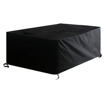 AWNIC Copertura Tavolo da Giardino Telo Copri Tavolo Sedie 4 a 6 Posti Impermeabile Design Antivento 170X95X75cm