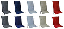 Cuscino per sedia da giardino con schienale basso, 5 colori (argento)
