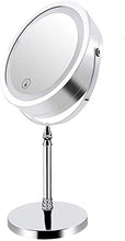 Specchio per il Trucco Illuminato, Trucco per Vanity a LED da 7 Trucco per Occhi di ingrandimento 10x, Luce Regolabile su Touch Screen